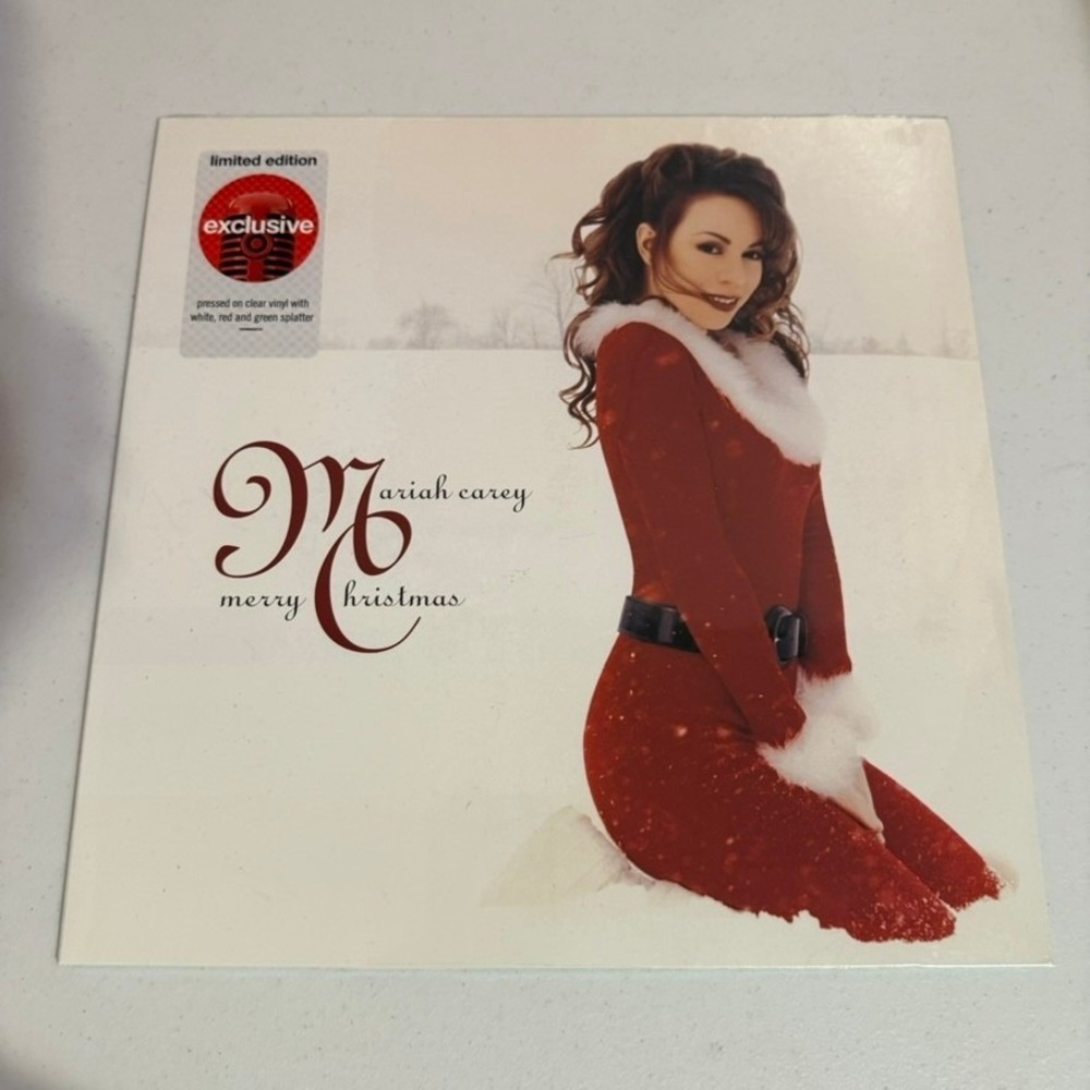 Mariah Carey Merry Christmas Clear Splatter Vinyl LP Limited Edition Exclusive